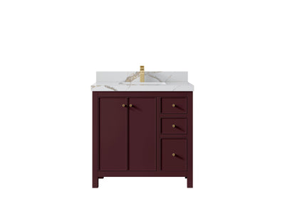 Chicago 36 in. W x 22 in. D Center Sink Bathroom Vanity - Willow Bath and Vanity