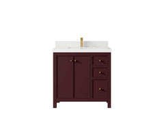 Chicago 36 in. W x 22 in. D Center Sink Bathroom Vanity - photo 49
