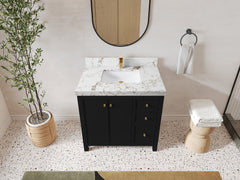 Chicago 36 in. W x 22 in. D Center Sink Bathroom Vanity - photo 38