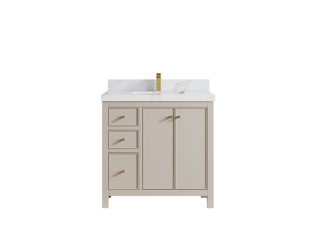 Chicago 36 in. W x 22 in. D Center Sink Bathroom Vanity - Willow Bath and Vanity