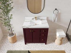Chicago 36 in. W x 22 in. D Center Sink Bathroom Vanity - photo 14