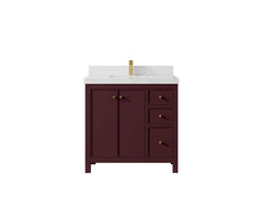 Chicago 36 in. W x 22 in. D Center Sink Bathroom Vanity - photo 35