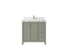 Chicago 36 in. W x 22 in. D Center Sink Bathroom Vanity - photo 39