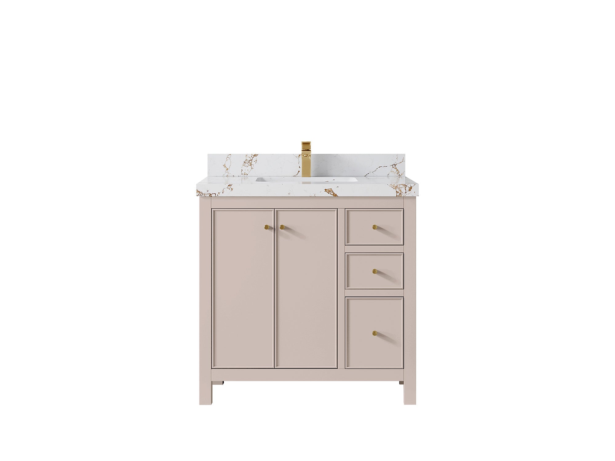 Chicago 36 in. W x 22 in. D Center Sink Bathroom Vanity - Willow Bath and Vanity