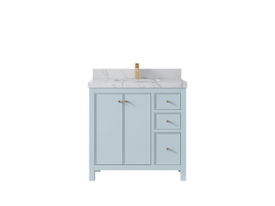Chicago 36 in. W x 22 in. D Center Sink Bathroom Vanity - Willow Bath and Vanity