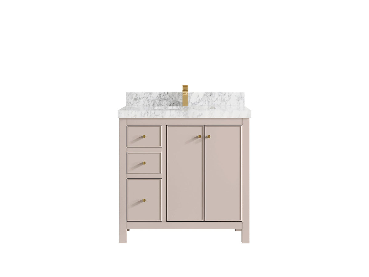 Chicago 36 in. W x 22 in. D Center Sink Bathroom Vanity - Willow Bath and Vanity