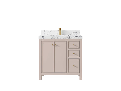 Chicago 36 in. W x 22 in. D Center Sink Bathroom Vanity - Willow Bath and Vanity