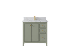 Chicago 36 in. W x 22 in. D Center Sink Bathroom Vanity - photo 41