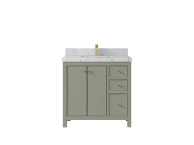Chicago 36 in. W x 22 in. D Center Sink Bathroom Vanity - Willow Bath and Vanity