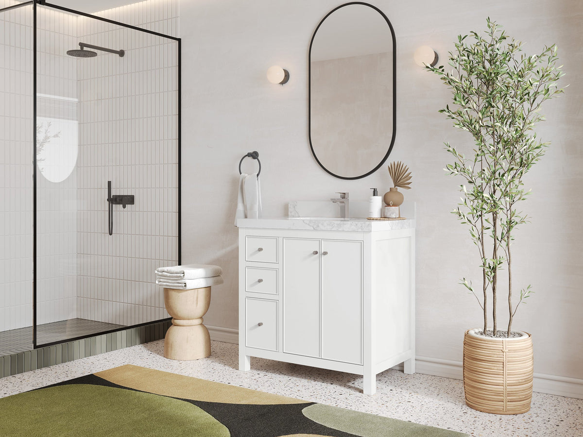 Chicago 36 in. W x 22 in. D Center Sink Bathroom Vanity - Willow Bath and Vanity