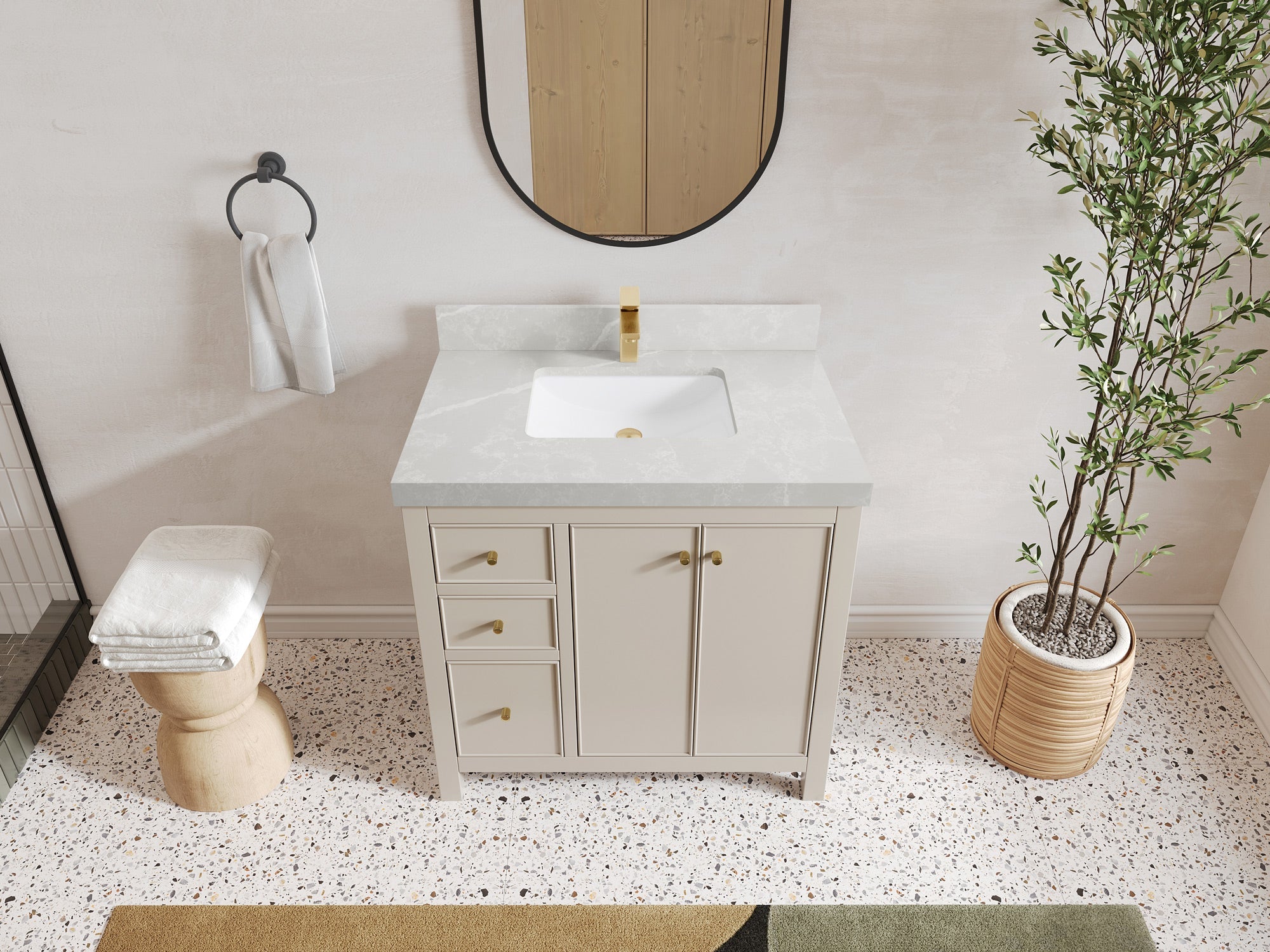 Chicago 36 in. W x 22 in. D Center Sink Bathroom Vanity - Willow Bath and Vanity