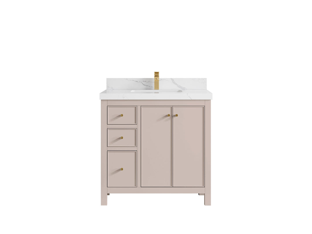 Chicago 36 in. W x 22 in. D Center Sink Bathroom Vanity - Willow Bath and Vanity