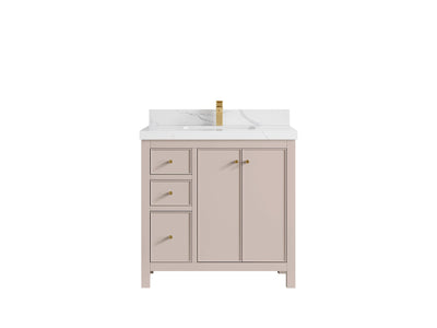 Chicago 36 in. W x 22 in. D Center Sink Bathroom Vanity - Willow Bath and Vanity