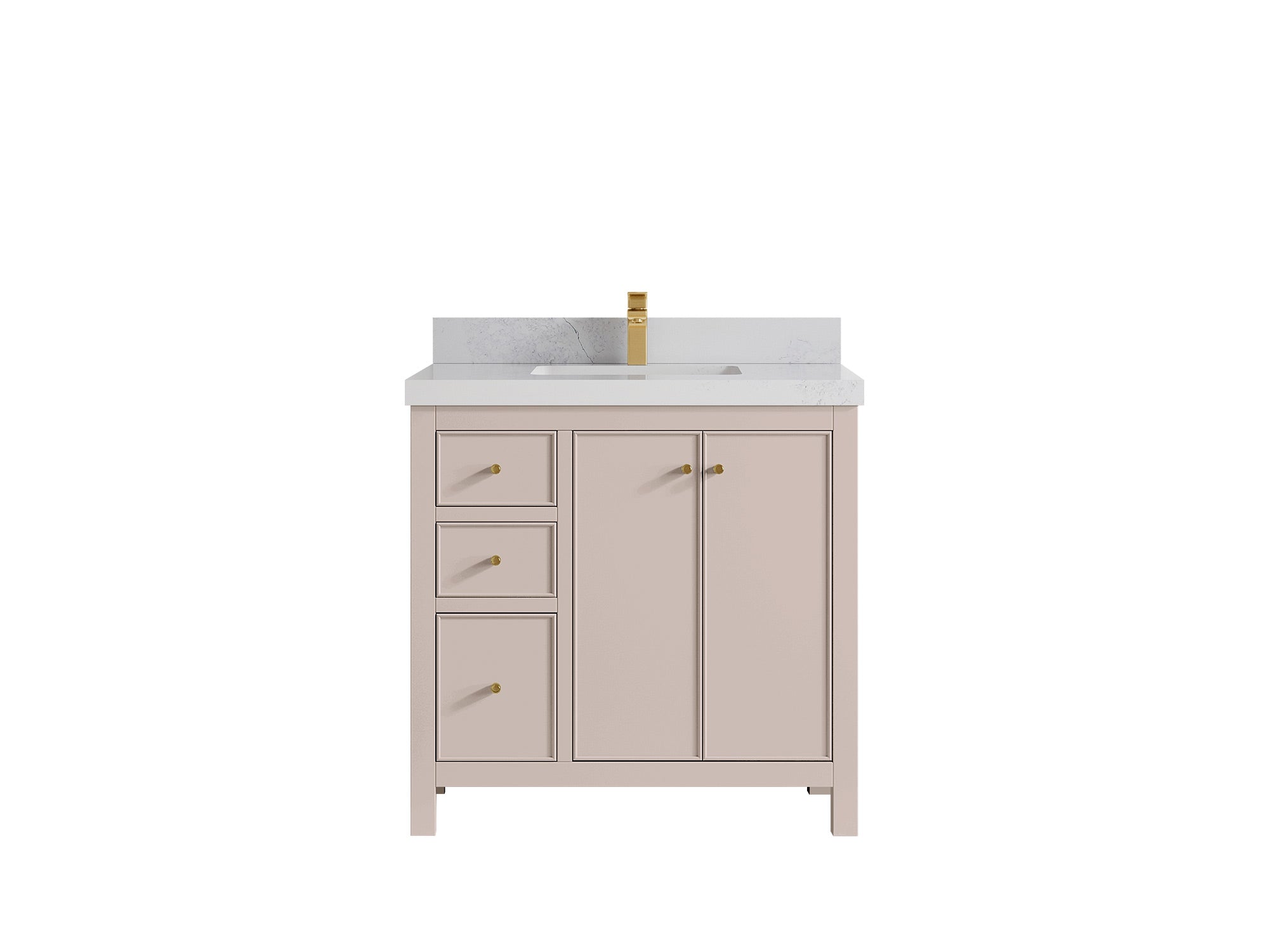 Chicago 36 in. W x 22 in. D Center Sink Bathroom Vanity - Willow Bath and Vanity