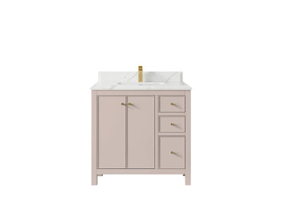 Chicago 36 in. W x 22 in. D Center Sink Bathroom Vanity - Willow Bath and Vanity