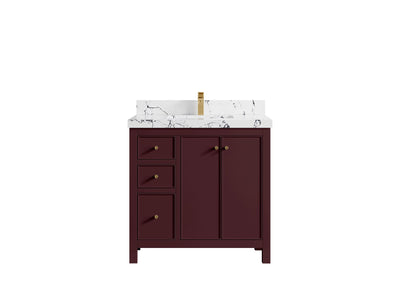 Chicago 36 in. W x 22 in. D Center Sink Bathroom Vanity - Willow Bath and Vanity