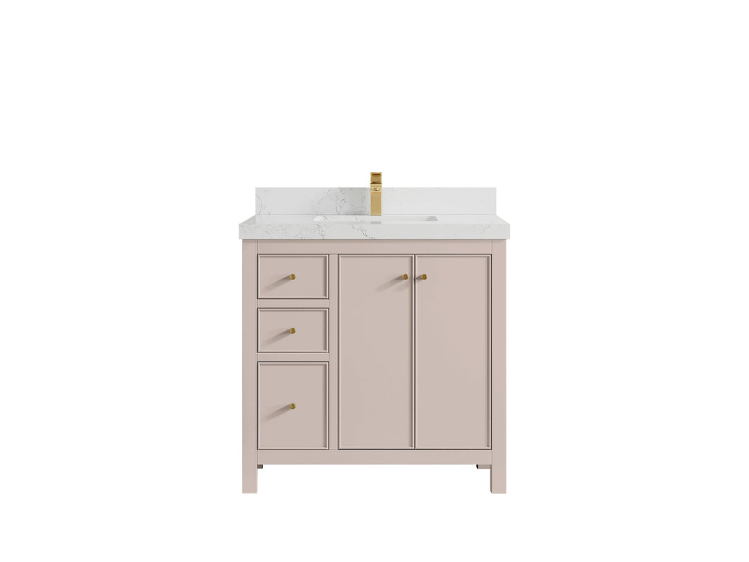 Chicago 36 in. W x 22 in. D Center Sink Bathroom Vanity - Willow Bath and Vanity