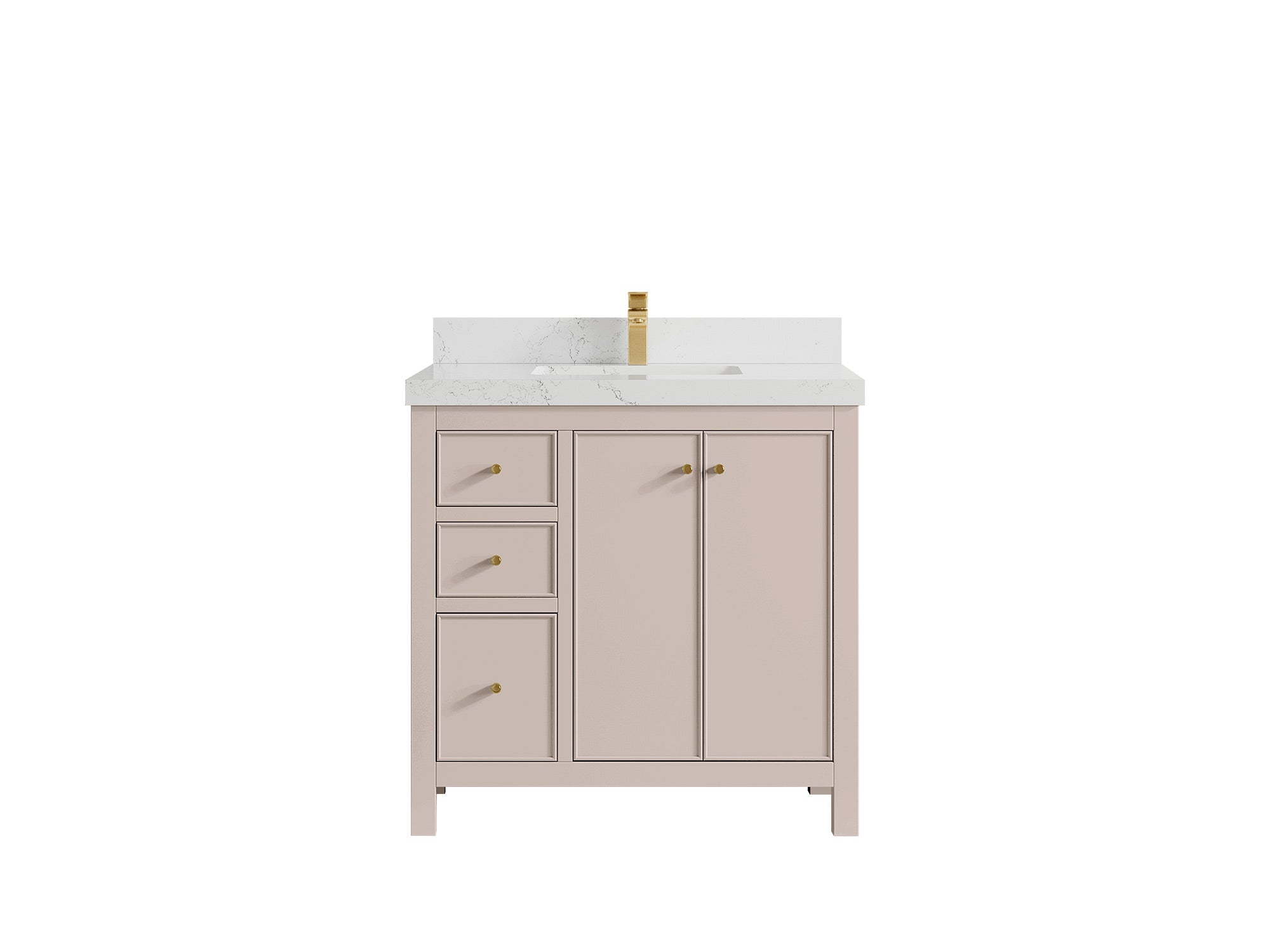 Chicago 36 in. W x 22 in. D Center Sink Bathroom Vanity - Willow Bath and Vanity