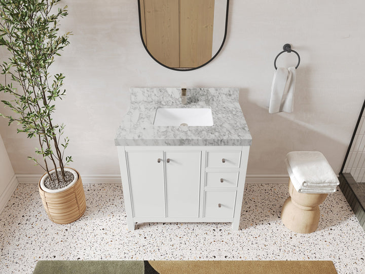 Chicago 36 in. W x 22 in. D Center Sink Bathroom Vanity - photo 10