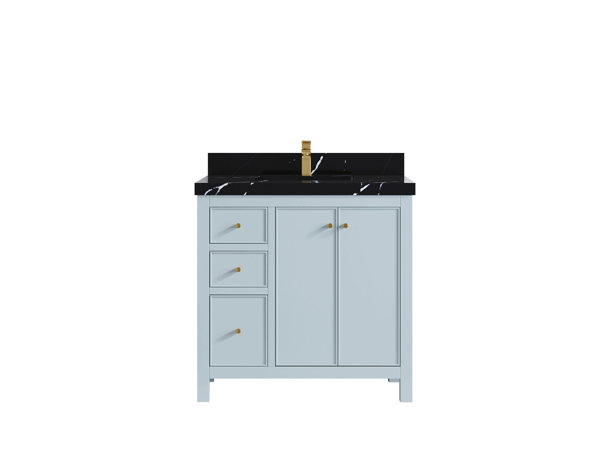 Chicago 36 in. W x 22 in. D Center Sink Bathroom Vanity - Willow Bath and Vanity