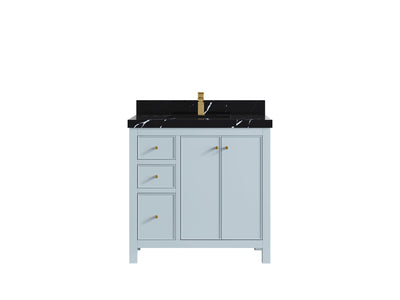 Chicago 36 in. W x 22 in. D Center Sink Bathroom Vanity - Willow Bath and Vanity