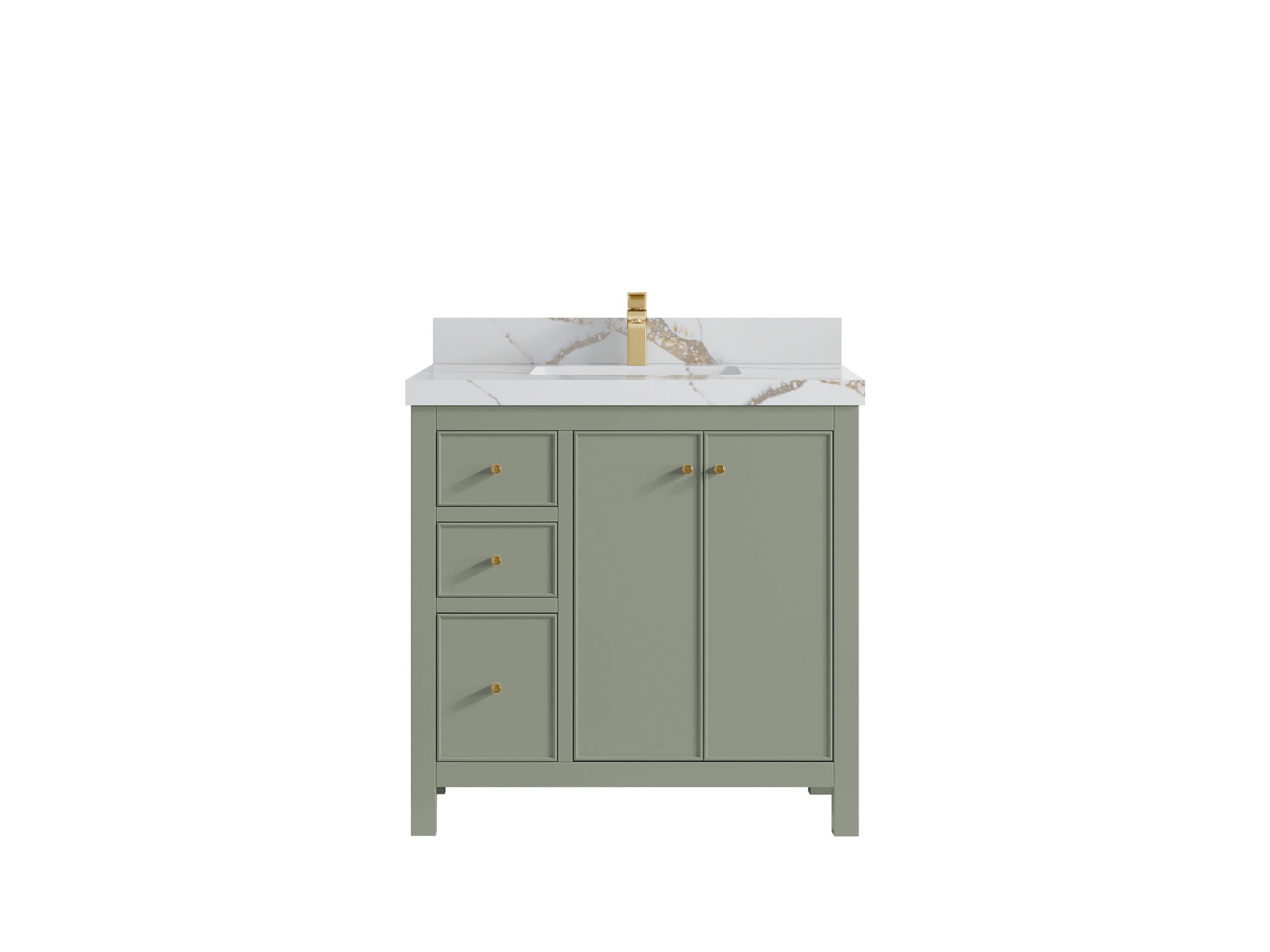Chicago 36 in. W x 22 in. D Center Sink Bathroom Vanity - Willow Bath and Vanity