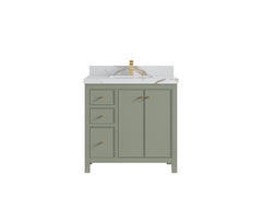 Chicago 36 in. W x 22 in. D Center Sink Bathroom Vanity - photo 15