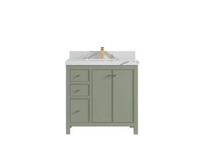 Chicago 36 in. W x 22 in. D Center Sink Bathroom Vanity - Willow Bath and Vanity
