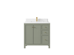 Chicago 36 in. W x 22 in. D Center Sink Bathroom Vanity - photo 27