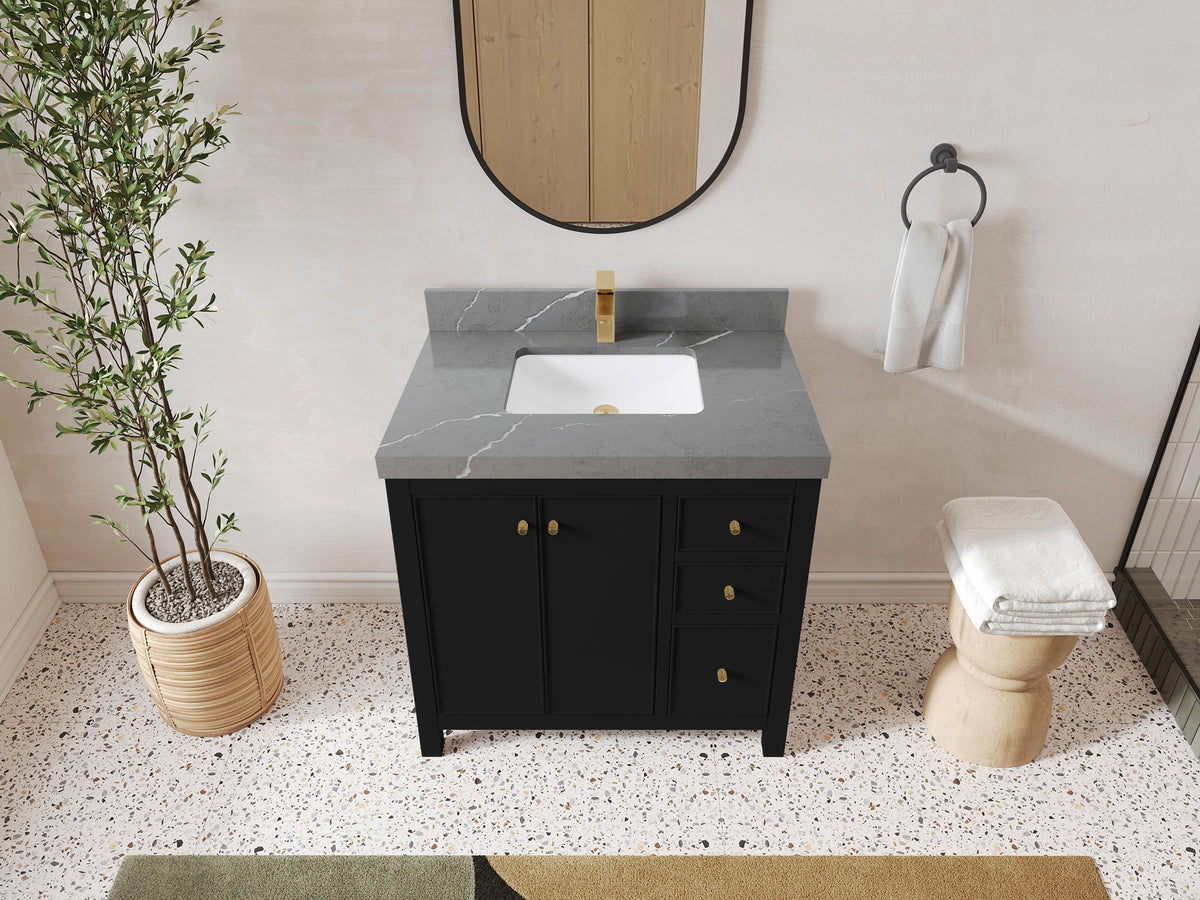 Chicago 36 in. W x 22 in. D Center Sink Bathroom Vanity - Willow Bath and Vanity