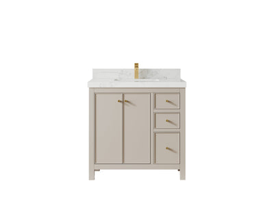 Chicago 36 in. W x 22 in. D Center Sink Bathroom Vanity - Willow Bath and Vanity