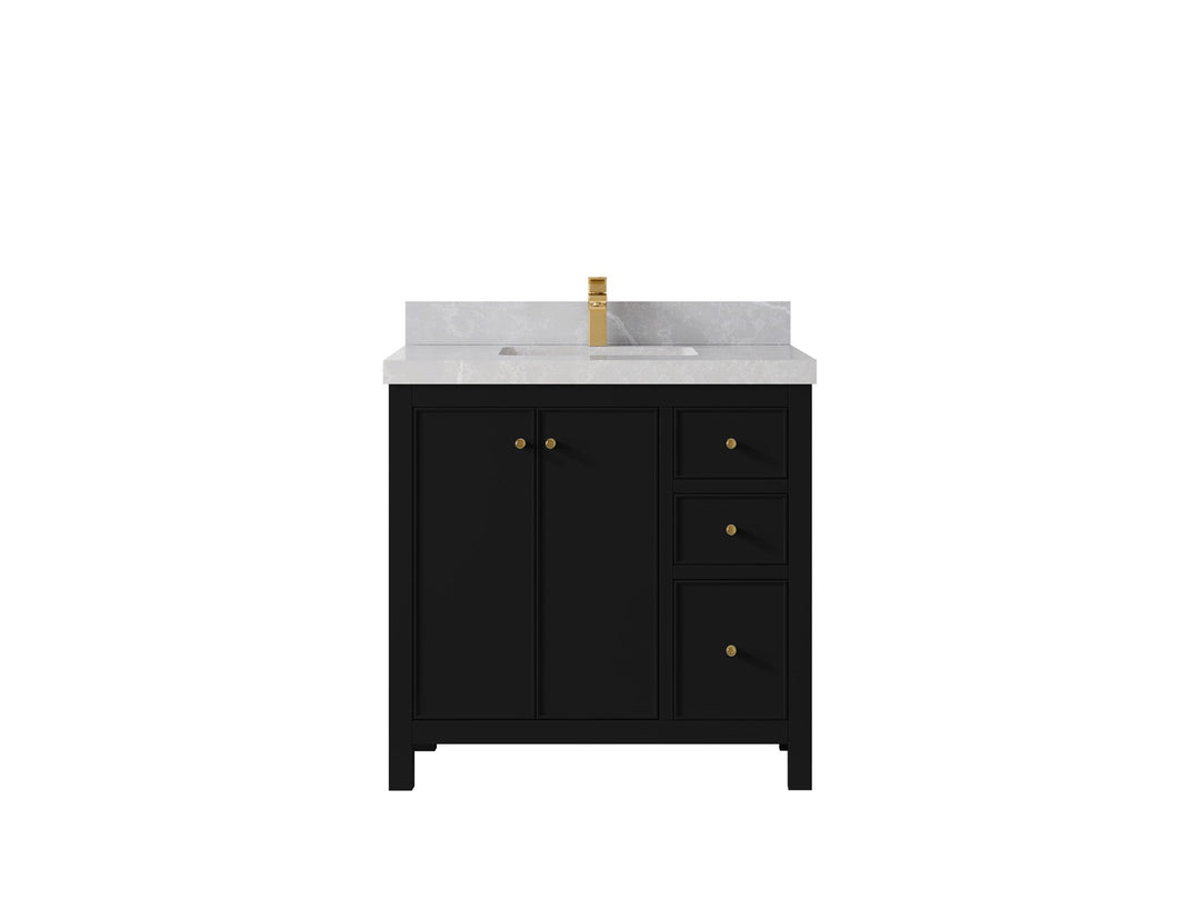 Chicago 36 in. W x 22 in. D Center Sink Bathroom Vanity - Willow Bath and Vanity