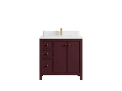Chicago 36 in. W x 22 in. D Center Sink Bathroom Vanity - photo 47
