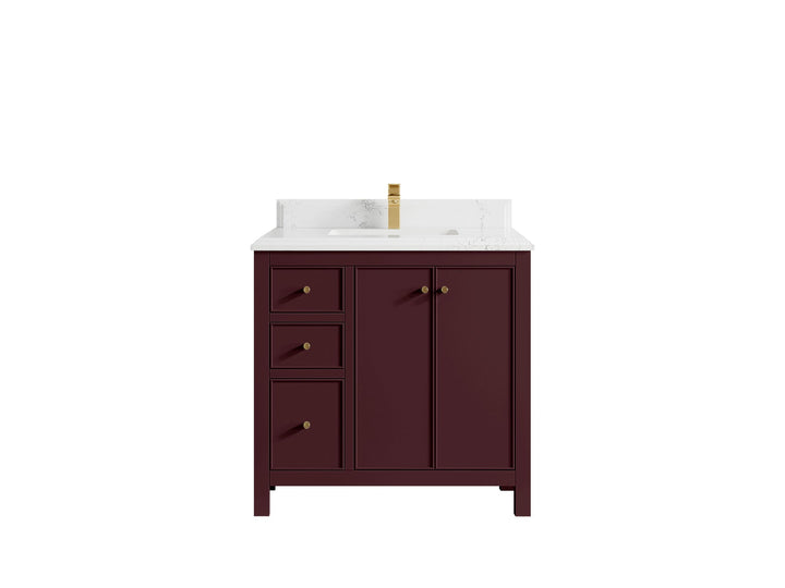 Chicago 36 in. W x 22 in. D Center Sink Bathroom Vanity - photo 47
