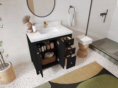 Chicago 36 in. W x 22 in. D Center Sink Bathroom Vanity - photo 3