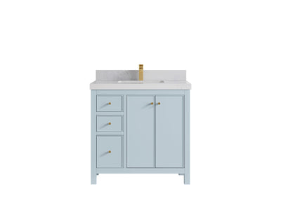 Chicago 36 in. W x 22 in. D Center Sink Bathroom Vanity - Willow Bath and Vanity