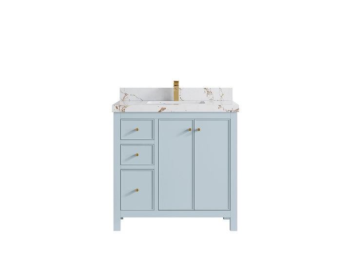 Chicago 36 in. W x 22 in. D Center Sink Bathroom Vanity - photo 39