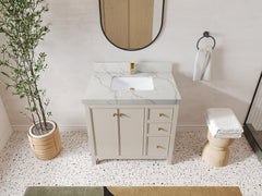 Chicago 36 in. W x 22 in. D Center Sink Bathroom Vanity - photo 44
