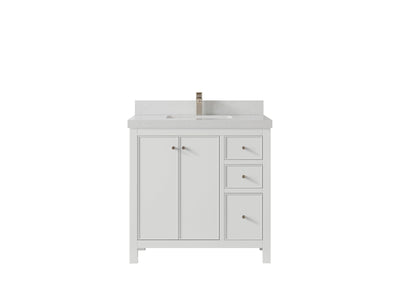 Chicago 36 in. W x 22 in. D Center Sink Bathroom Vanity - Willow Bath and Vanity