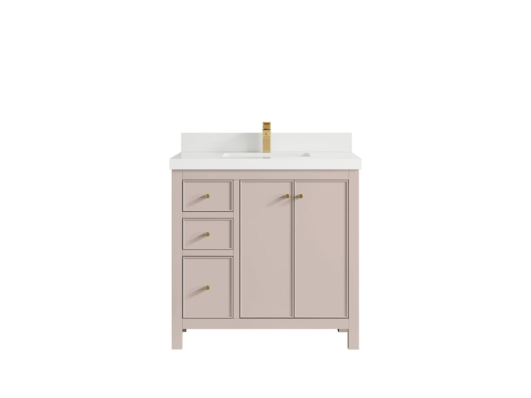 Chicago 36 in. W x 22 in. D Center Sink Bathroom Vanity - Willow Bath and Vanity