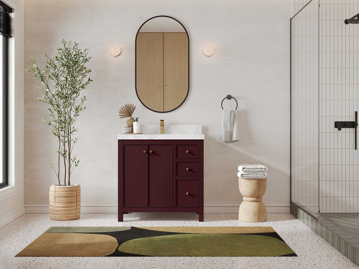 Chicago 36 in. W x 22 in. D Center Sink Bathroom Vanity - Willow Bath and Vanity