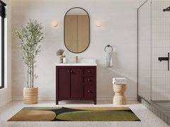 Chicago 36 in. W x 22 in. D Center Sink Bathroom Vanity - photo 4