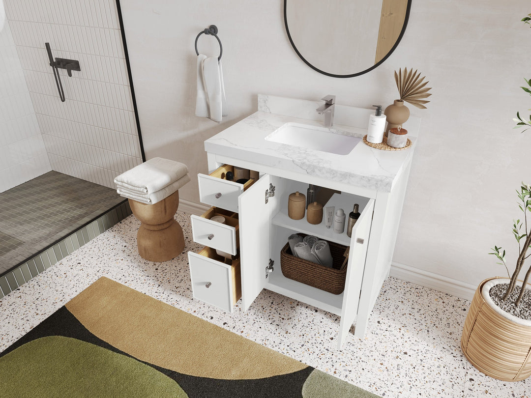Chicago 36 in. W x 22 in. D Center Sink Bathroom Vanity - Willow Bath and Vanity