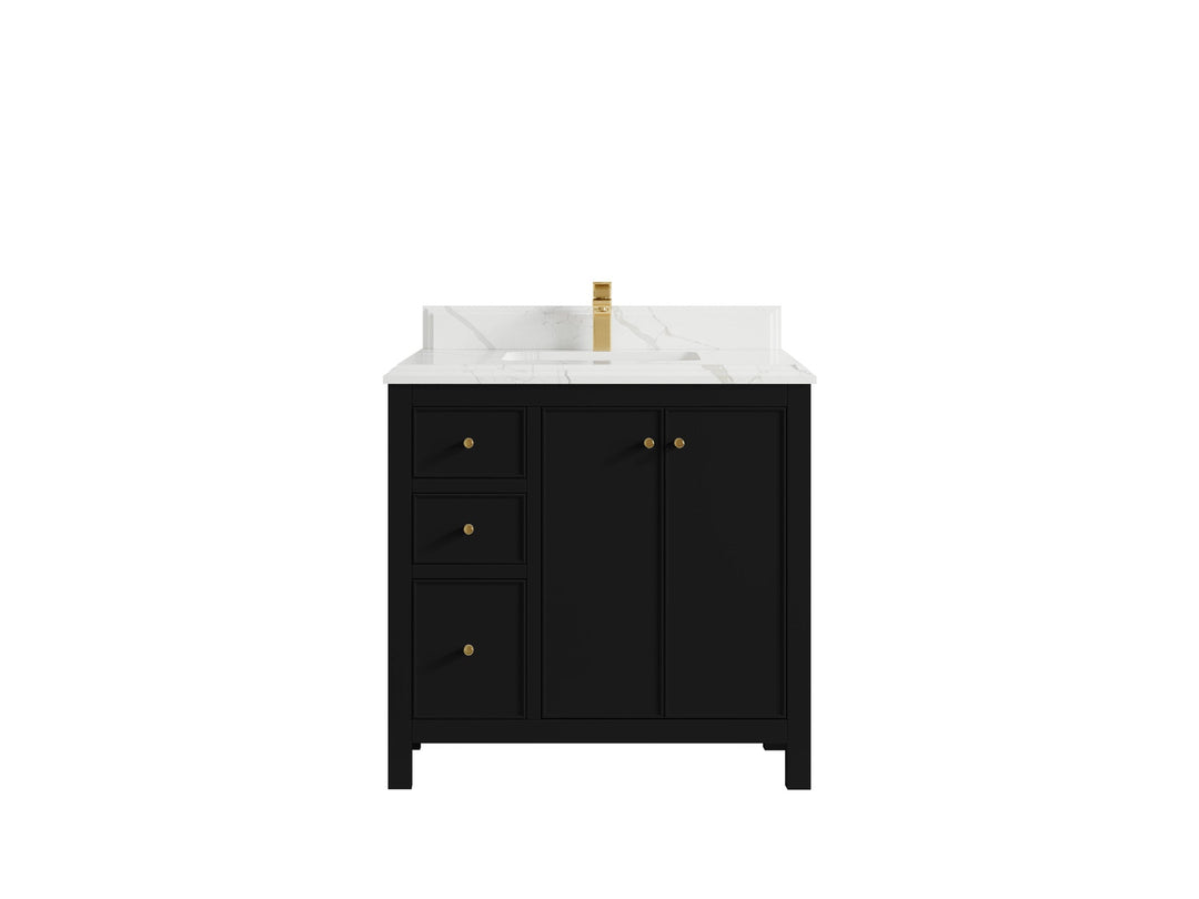 Chicago 36 in. W x 22 in. D Center Sink Bathroom Vanity - Willow Bath and Vanity
