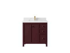 Chicago 36 in. W x 22 in. D Center Sink Bathroom Vanity - photo 17