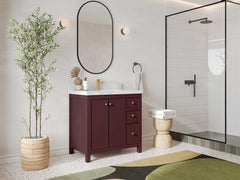 Chicago 36 in. W x 22 in. D Center Sink Bathroom Vanity - photo 2
