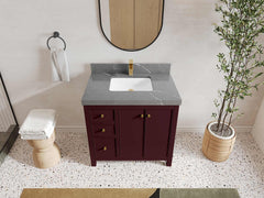 Chicago 36 in. W x 22 in. D Center Sink Bathroom Vanity - photo 16