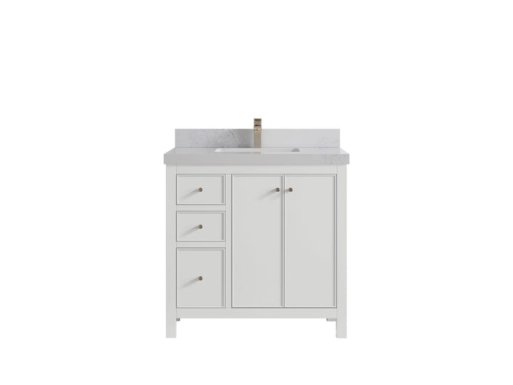 Chicago 36 in. W x 22 in. D Center Sink Bathroom Vanity - photo 1