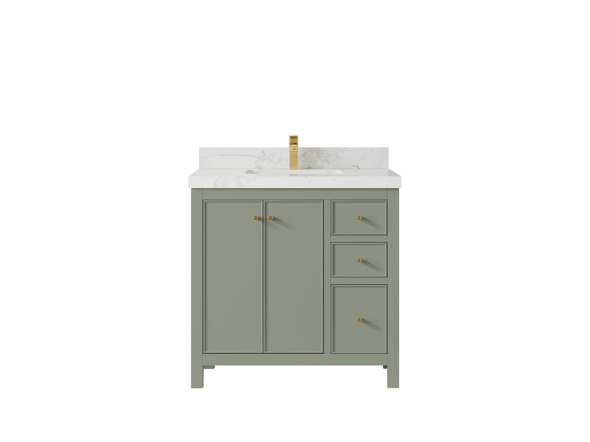 Chicago 36 in. W x 22 in. D Center Sink Bathroom Vanity - Willow Bath and Vanity