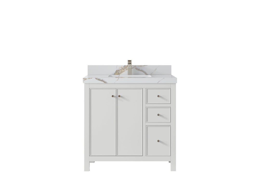 Chicago 36 in. W x 22 in. D Center Sink Bathroom Vanity - Willow Bath and Vanity